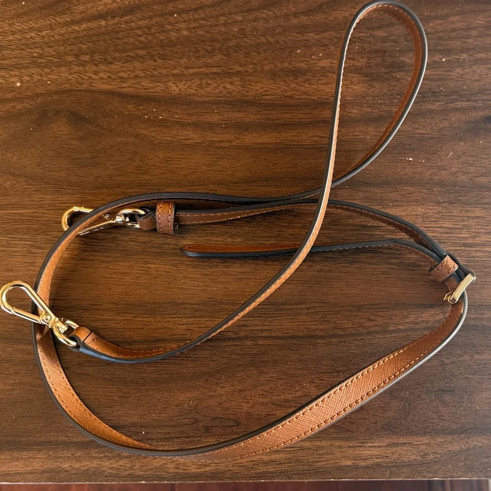 Michael Kors Brown, Cream and Tan Floral Patchwork Tote - Picture 7 of 7